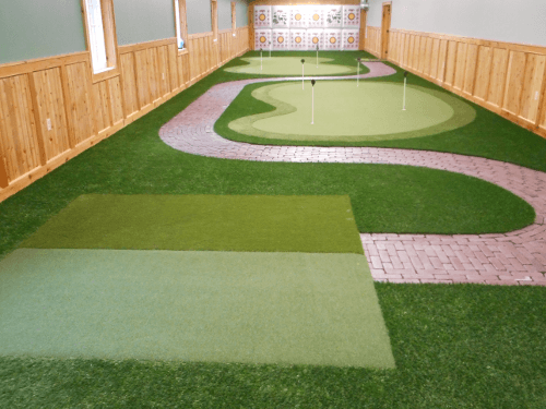 custom indoor putting greens